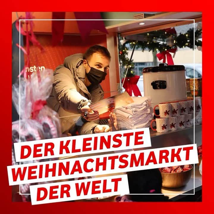 マリオ・ゲッツェのインスタグラム：「Diese Woche war ich zu Besuch auf dem „Kleinsten Weihnachtsmarkt der Welt“ vor den Türen der Einrichtung @immersatt_ev. Gemeinsam mit @vodafone_de konnten wir eine Spende in Höhe von 20.000 Euro überreichen. Den Mitarbeiterinnen und Mitarbeitern von „Immersatt“ und allen Einrichtungen dieser Art möchte ich Danke sagen! #EveryoneConnected #TogetherWeCan #Vodafone」