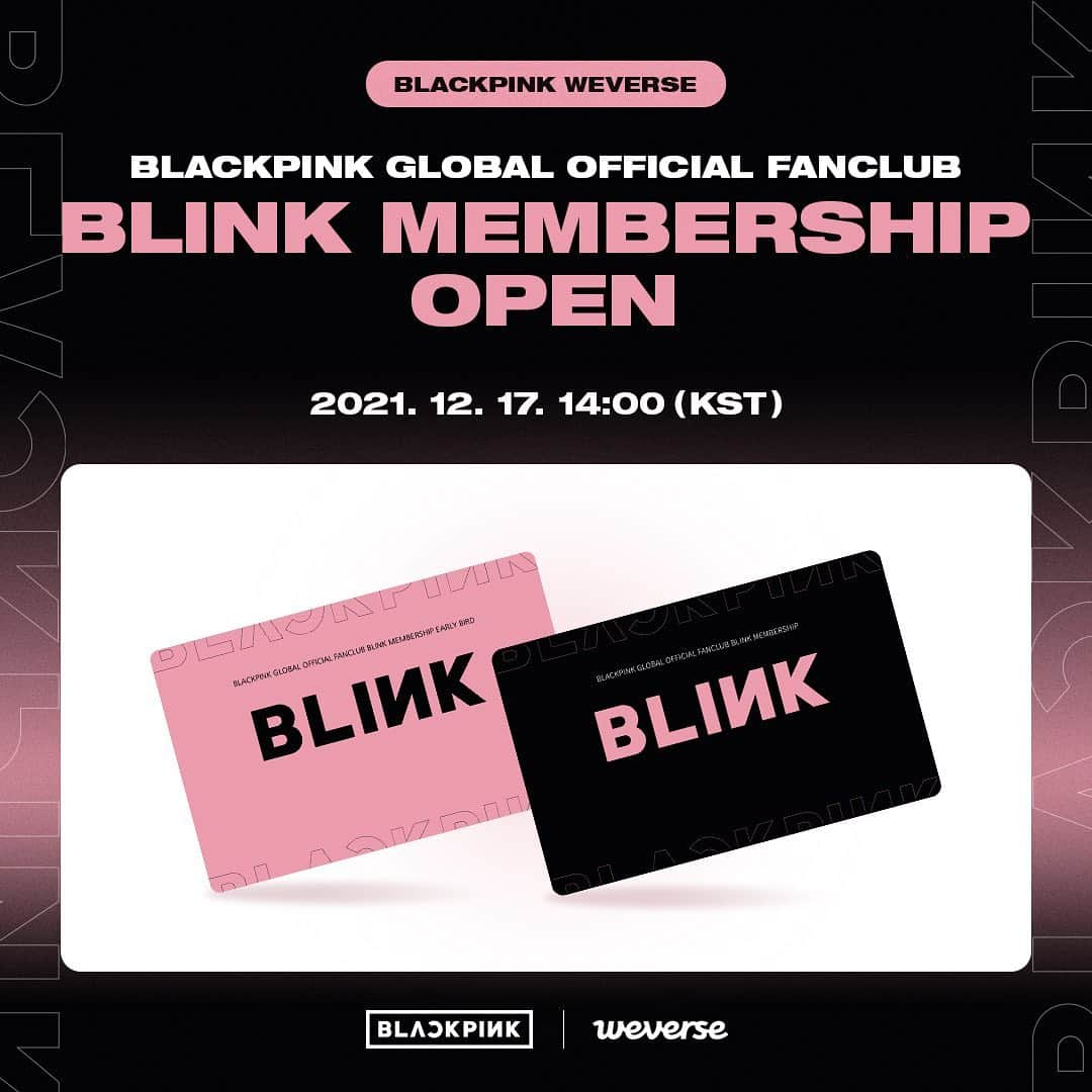 BLACKPINKさんのインスタグラム写真 - (BLACKPINKInstagram)「⠀ BLACKPINK GLOBAL OFFICIAL FANCLUB, BLINK MEMBERSHIP OPEN! Check out now on Weverse Shop! ⠀ #BLACKPINK #블랙핑크 #BLINK #블링크 #BLINKMEMBERSHIP #블링크멤버십 #EARLYBIRD #20211217 #BLACKPINKWEVERSE #WEVERSE #YG」12月17日 14時00分 - blackpinkofficial