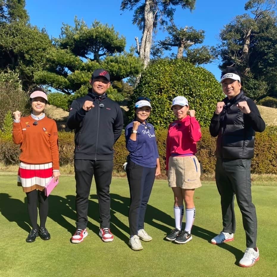 のインスタグラム：「✴︎✴︎番組出演情報✴︎✴︎  『松坂&球児が参戦！お宝争奪！頂きゴルフ⛳️』 BSテレ東　2021/12/28  21:00〜放送です✨  とにかく展開が面白いです🤣笑  皆さん是非！！ご覧ください👀👀！  #ザゴルフダービー #松坂大輔 #藤川球児 #青木瀬令奈 #勝みなみ #ゴルフ」