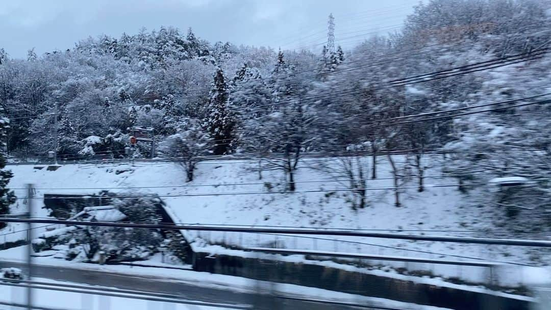 祐真キキのインスタグラム：「Beauty❄️in Japan somewhere between Kyoto and Tokyo. lol」