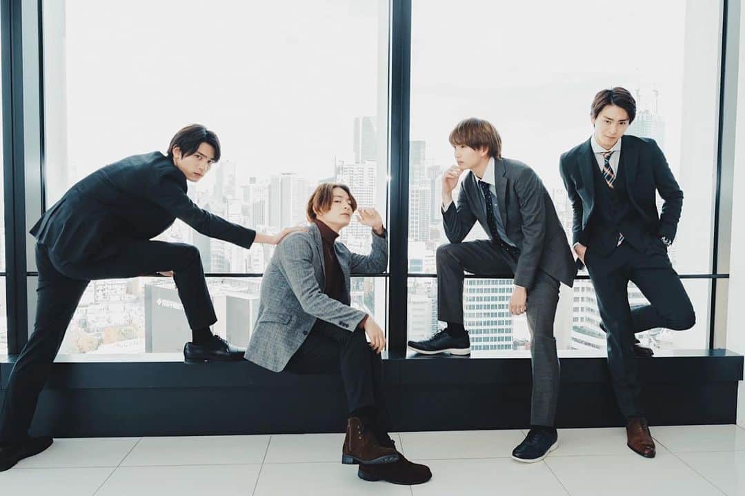 のインスタグラム：「. どうも、四天王です。  #デキないふたり #板垣瑞生 #塩野瑛久 #綱啓永 #高野洸」