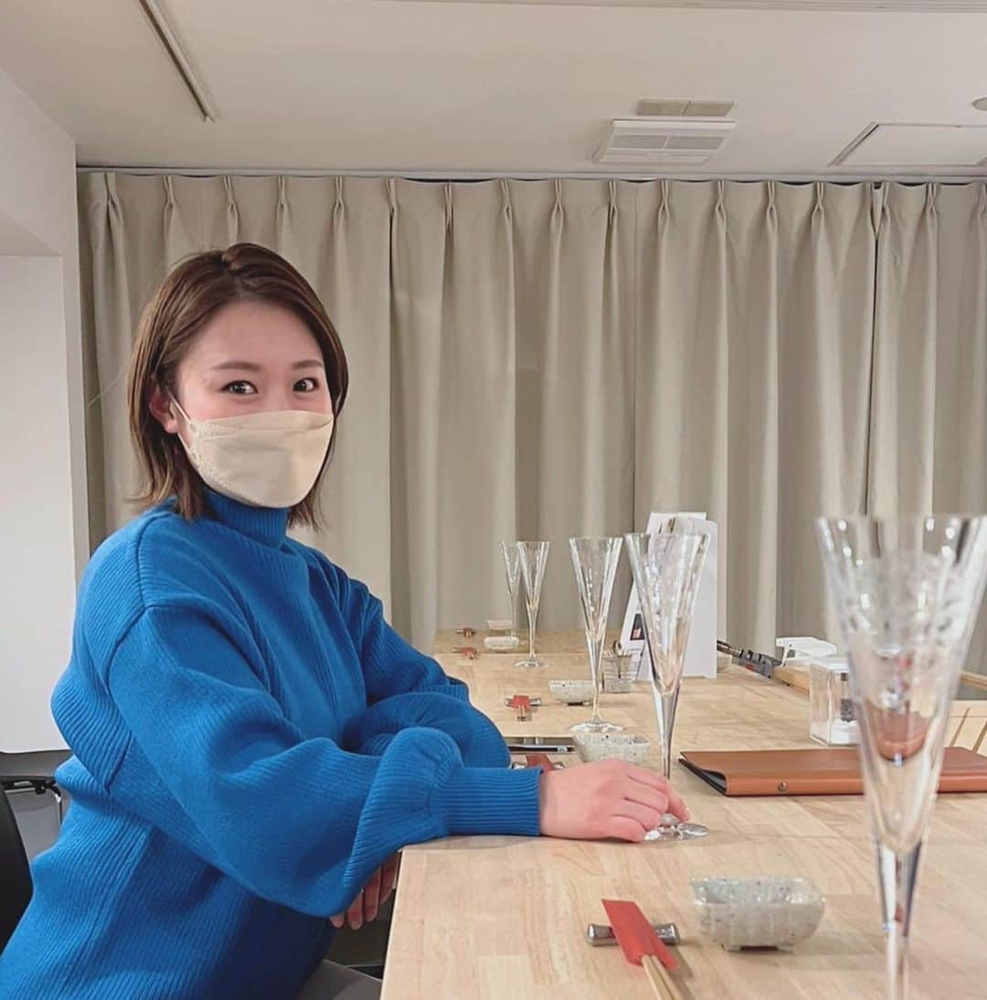 熊谷彩夏のインスタグラム：「. この時期の毎年恒例になりつつある お仕事おわりにちょっとご飯〜♪  全部美味しかった〜！🤍  ボンクラージュ@盛岡  #お寿司 #お肉 #フレンチ   @mukushishizuka と一緒‪︎❤︎」