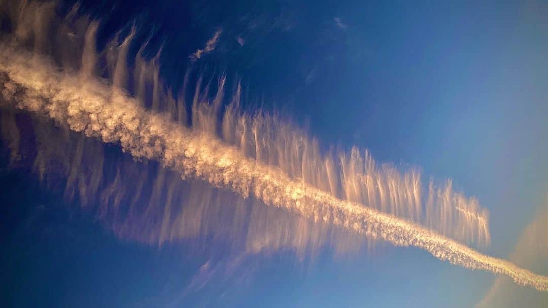 拓磨さんのインスタグラム写真 - (拓磨Instagram)「肋骨雲ってやつかな  雲好きな割に全然詳しくないの 魚の骨みたいだなーと思って調べたら そう書いてあった  広範囲に浮いてるのにまとまって色んな形になるから、見てて面白い  #久し振りに来た地元駅前にて #実際は縦なんだけど入らんかった」12月20日 17時23分 - takuma724
