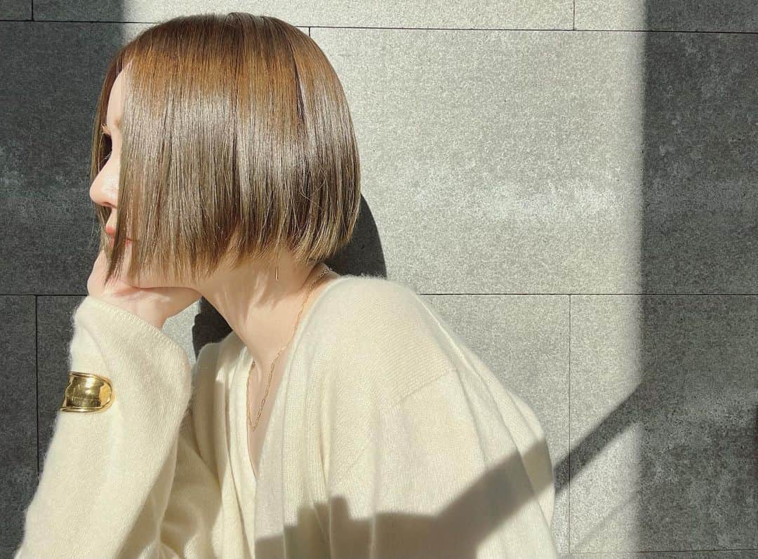 藤井明子さんのインスタグラム写真 - (藤井明子Instagram)「私の髪色オーダー  肌が綺麗に見える暗めの色だけど光に当たると透ける赤みと黄色みが限りなく無い北欧あたりのイメージで、色素薄い系に見える透明感のあるカラー  です( ´ ▽ ` )  @garland_wakui または @kashiwagura_tomonori  にお願いしてまする。  #何年もこのオーダー #大真面目に伝えてます #伝われ #詳しいカラーの情報はワクエルやともりがしてくれるはず #ブリーチはしてません #白髪もまだないです #カラー#ヘアカラー」12月20日 17時47分 - fujiko0207