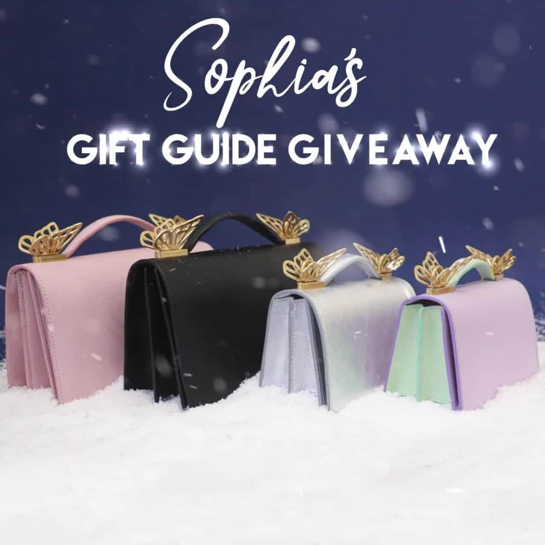 SOPHIA WEBSTERのインスタグラム：「🎁 Sophia’s gift guide giveaway… 🎁  Congratulations to our final 4 winners @miss2mrs_xo, @finallyafindlay, @wardbethany7 and @elora_toneitup. This year we wish to share the festive cheer and say thank you to all of our amazing followers for your continuous love and support. 💫⁣⁣⁣  #SophiaWebster #SophiaWebsterButterfly #SophiaWebsterChristmas #SophiaWebsterGiftGuide #GiftGuide」