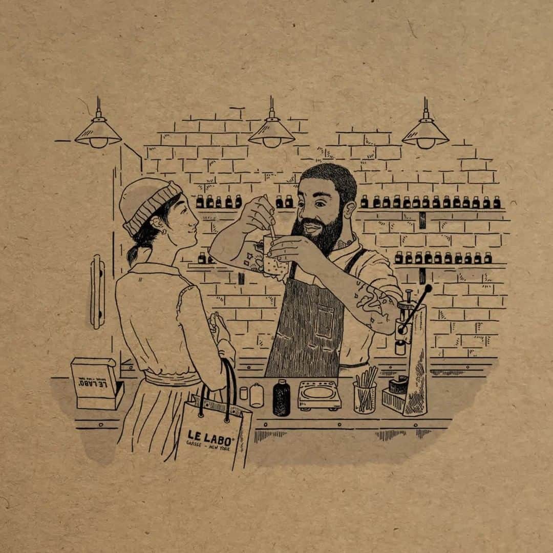 ルラボのインスタグラム：「Happy Holidays! We’ll be in the lab if you need us… #thanksforbeingpartofthemagic #fromourhearttoyournose」