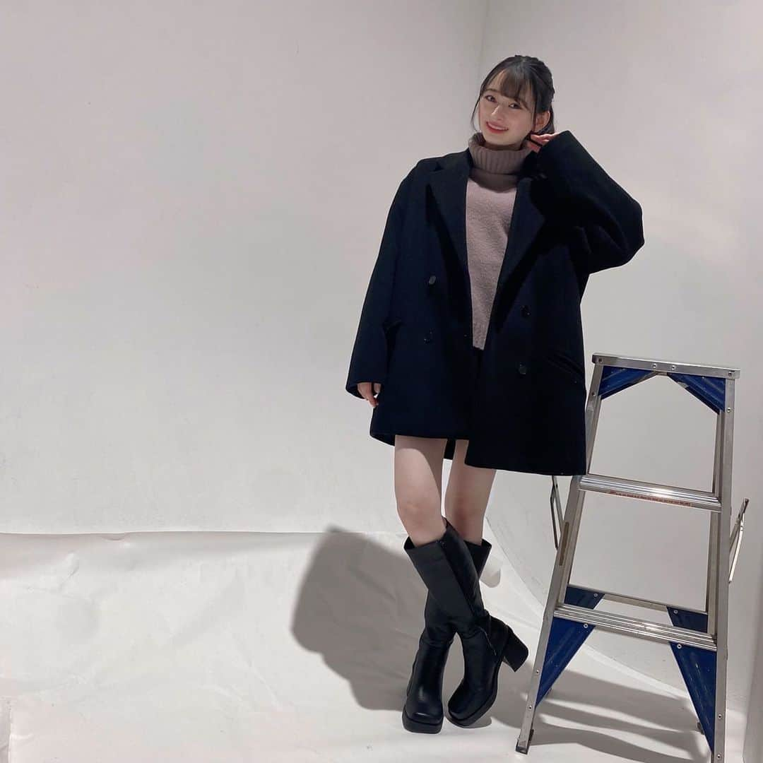 高比良由菜さんのインスタグラム写真 - (高比良由菜Instagram)「・ 私服コーデ‪‪ ☃︎*⋆ この前もこのアウター載せたけど 冬はブラックが多くなっちゃうんだよね💭  tops：MAJESTIC LEGON bottom：NICE CLAUP outer：ZARA shoes：GRL  ・ #高比良由菜#ゆなな#ニコラ#nicola#ニコモ#ニコラ1月号発売中#私服#コーデ」12月21日 18時14分 - yuna_takahira_official