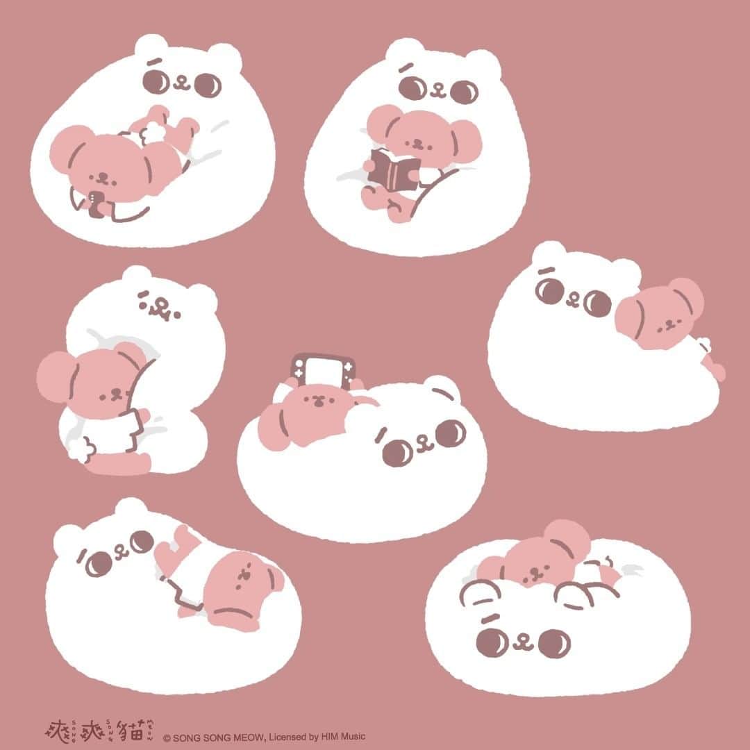 爽爽貓 by SECONDのインスタグラム：「冬至快樂（這碗料偏Q偏多）  #冬至 #團圓 #湯圓   #爽爽貓 #SONGSONGMEOW #ソウソウネコ  #凹凹熊 #ĀooĀooBEAR #くまのあうちゃん  #bySECOND #wuchengan」