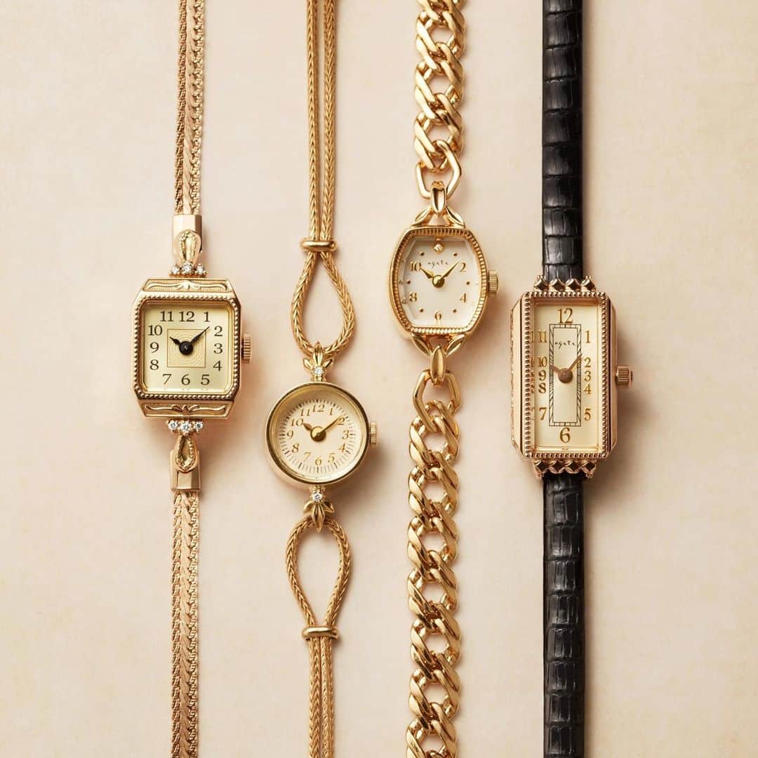 ageteさんのインスタグラム写真 - (ageteInstagram)「【Watch Collection】 アガットらしいクラシカルな表情の時計は飽きのこないデザインでどんなスタイルにも合います。  #agete #jewelry #accessory #watch #gold #goldaccessories #diamonds #アガット #ジュエリー #アクセサリー #時計 #ゴールド #ゴールドアクセサリー #ダイヤモンド #ご褒美」12月21日 21時12分 - agete_official