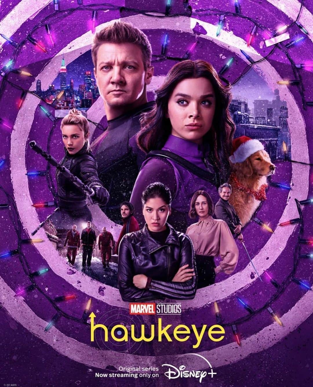 ヘイリー・スタインフェルドのインスタグラム：「HAWKEYE SEASON FINALE TOMORROW  !!!!!!!!!!!!!!!!!!!!!!!!!!!!!!!!!!!!!!!!!!!!!!!!!!!!!!!!!!!!  i can’t believe. so incredibly grateful for this experience and all your love and support towards the show and KB. 💜   are you ready??? @hawkeyeofficial」