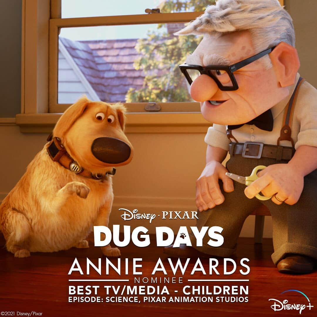 Disney Pixarさんのインスタグラム写真 - (Disney PixarInstagram)「Oh, boy! Oh, boy! Pixar’s #DugDays has been nominated for Best TV/Media - Children at the #AnnieAwards!」12月22日 5時04分 - pixar