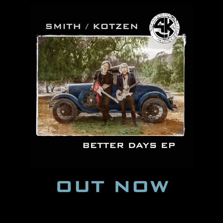 エイドリアン・スミスのインスタグラム：「The last remaining 12” Better Days Eps are now up online to purchase!  Grab yours at the link in our latest story!   #SmithKotzen #RichieKotzen #AdrianSmith」