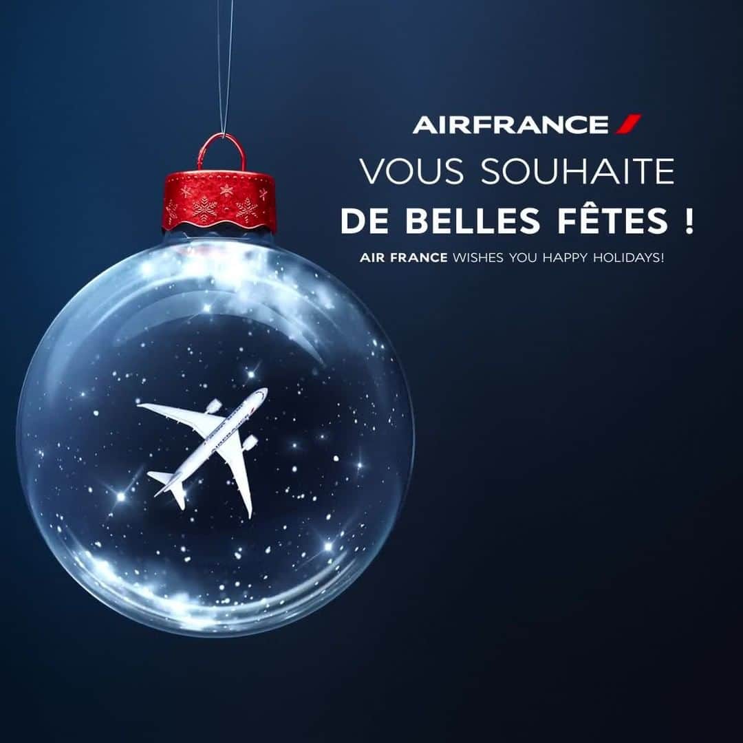 エールフランスのインスタグラム：「Nous vous souhaitons le meilleur pour cette fin d’année et avons hâte de vous accueillir à bord ✈  We wish you all the best for the end of the year and look forward to welcoming you on board ✈」