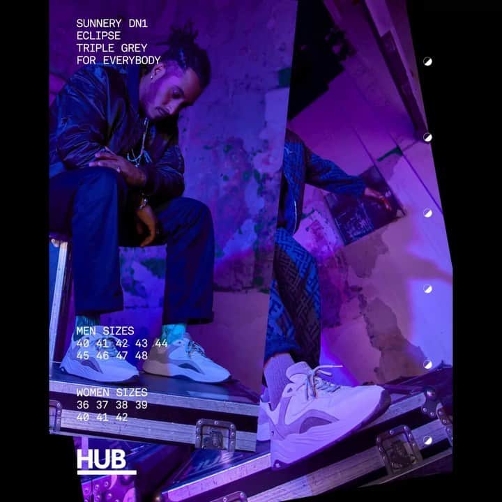 サネリー・ジェームズのインスタグラム：「Day & Night . Out now! .  Link in bio . #sunneryDN1 #hubfootwear」