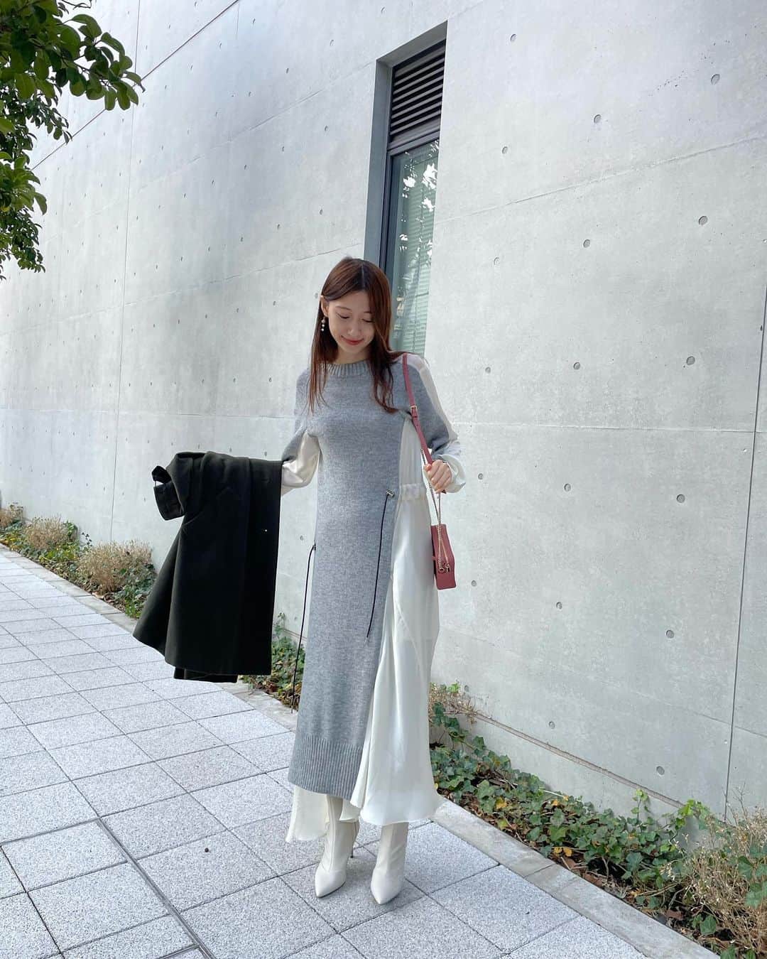 大野いとのインスタグラム：「お気に入りのワンピースでお出かけしたよ。楽しかったな💐💐 #sacai」
