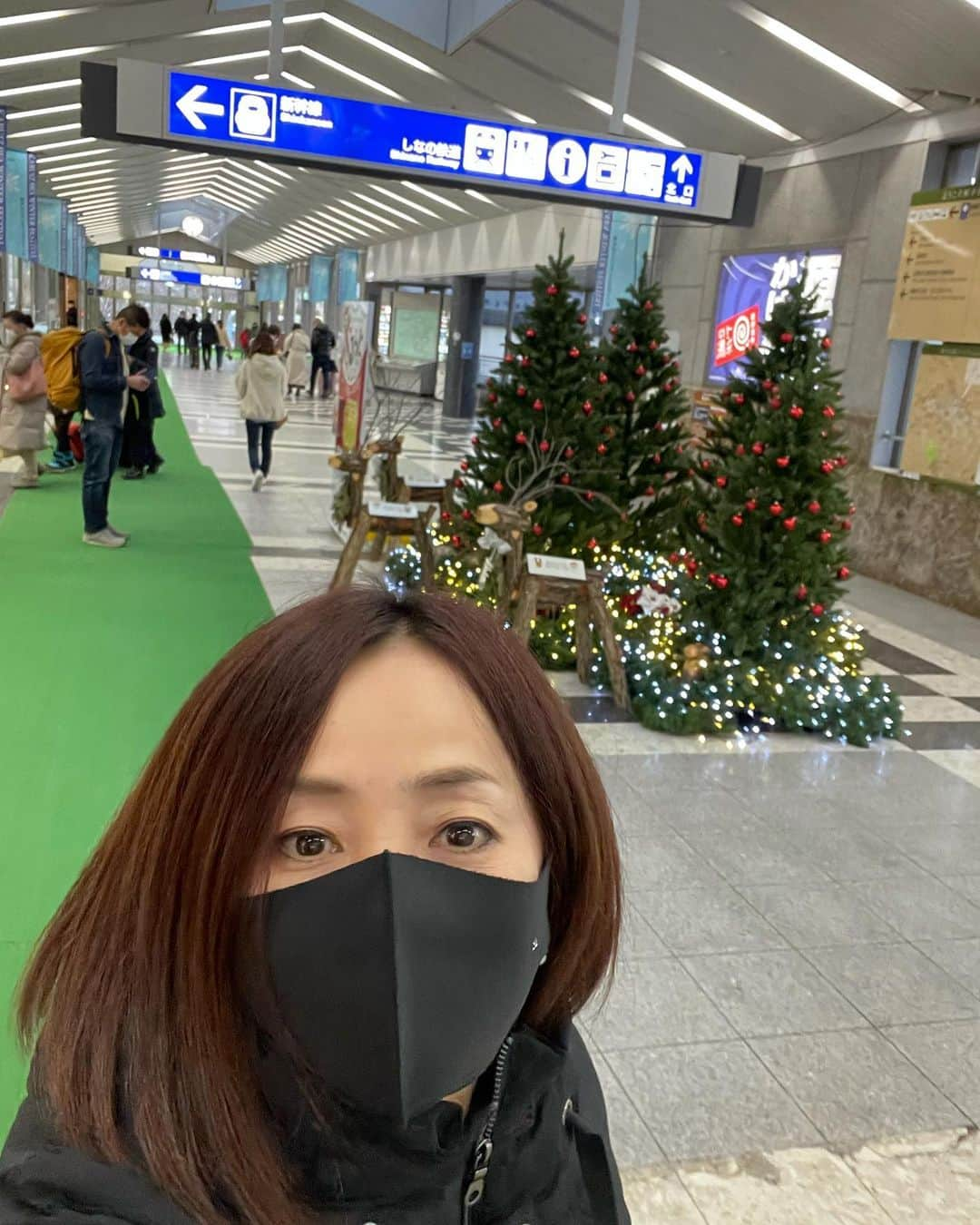 橋本志穂さんのインスタグラム写真 - (橋本志穂Instagram)「軽井沢駅 当時の天皇陛下の還幸啓の お見送りに来て以来ー。 あの時はヌーイを抱っこして ヌーイと一緒に手を振り、 感動いたしました。  今日は改札を出たら 可愛いツリーがありました。 気温はマイナス2度で 寒いのでしょうけど、 寒く感じない。  ピンとはった様な冷たい空気が好きです。  友人が迎えに来てくれて、、 軽井沢の冬景色を あちこち車で回って見せてくれました。  中軽井沢の駅がとても綺麗でした。  夕暮れの浅間山も 雪がピンクに染まって 幻想的でした。  毎日こんな景色が見られる人が 羨ましくも感じました。  家は山の中なので 音出しも遠慮いらずー。  練習も沢山できました。」12月23日 2時31分 - shihohashimoto3