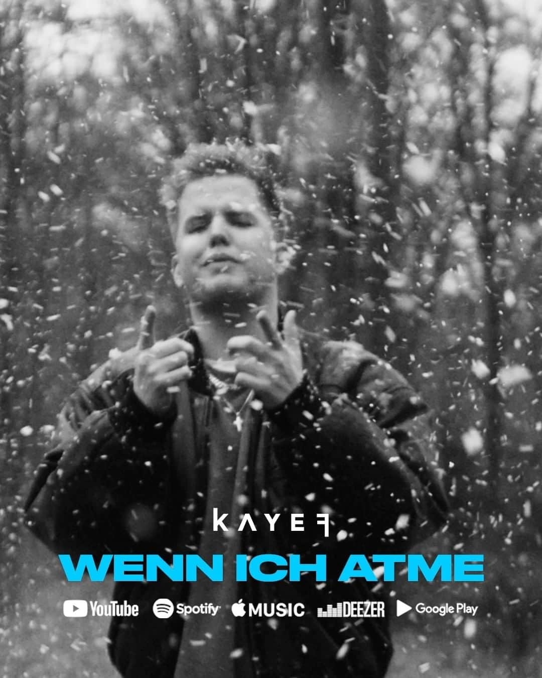 Kayefのインスタグラム：「ENDLICH! Mein neues Album 𝑭𝑬𝑬𝑳𝑰𝑵𝑮𝑺 ist draussen! 🔥🤩 Zu der Fokussingle #wennichatme haben wir außerdem direkt noch ein kleines Video auf Youtube rausgeballert! Ich freue mich diese Platte endlich mit euch zu teilen und hoffe ihr fühlt die neuen Songs genauso wie ich 🙌🏻 Die letzten 1,5 Jahre habe ich quasi täglich an diesem Ding gearbeitet und bedanke mich hiermit auch nochmal bei alle den talentierten Menschen, die mich beim Kreativprozess meines sechsten Soloalbums unterstützt haben ❤️ Viel Spaß mit #FEELINGS」