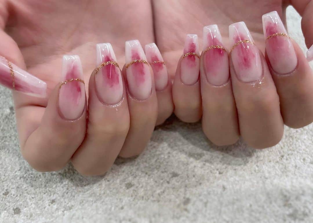 のインスタグラム：「New nail ♡」