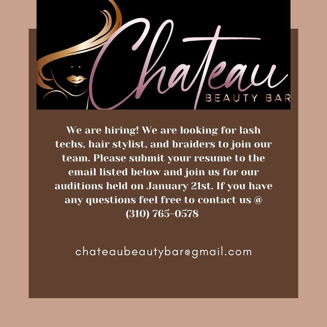 コーデル・ブローダスのインスタグラム：「@chateaubeautybar tag hairstylist , lash techs !!!」