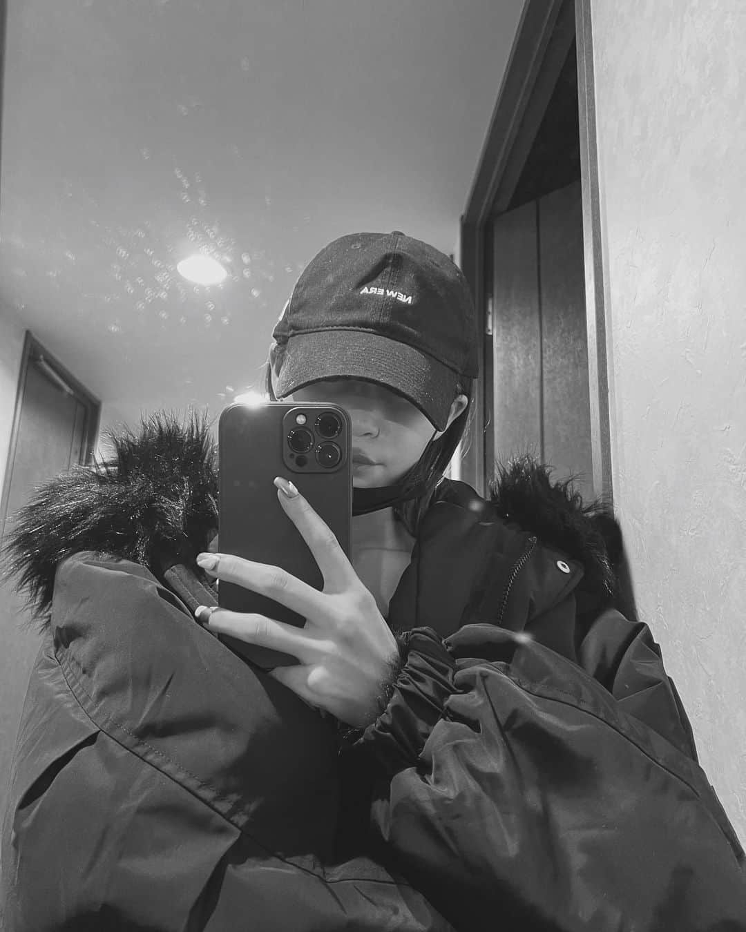 kazuki youdaのインスタグラム：「防寒重視したら毎度不審者🐼」