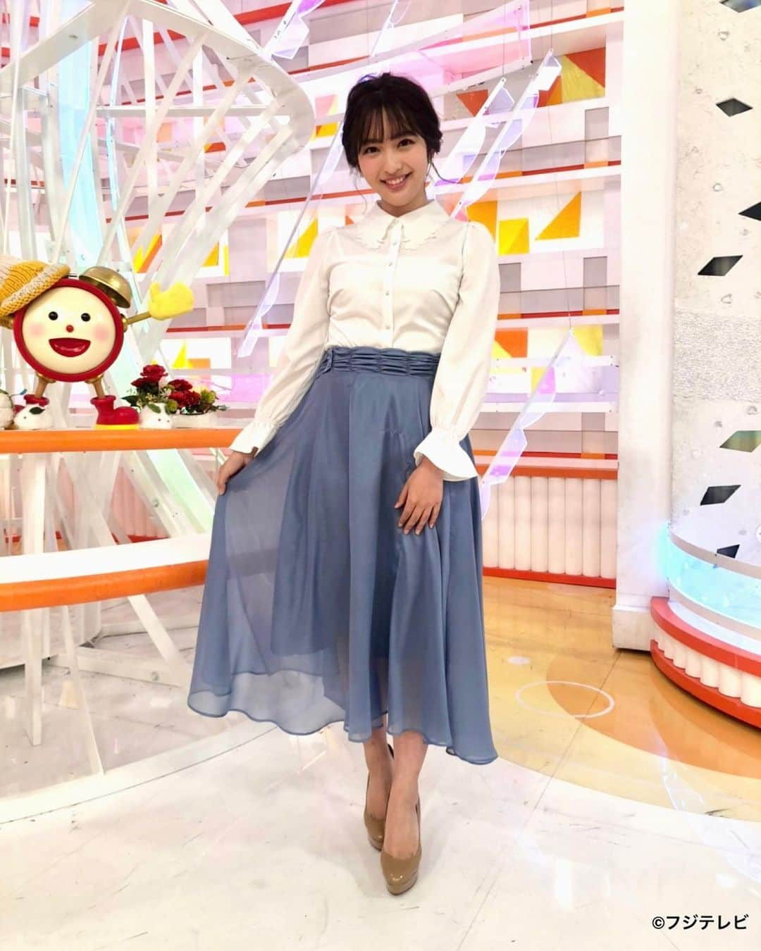 フジテレビ「めざましテレビ」さんのインスタグラム写真 - (フジテレビ「めざましテレビ」Instagram)「藤本です❣️ 今週は井上アナがお休みです🌟 昨日から代行をしています✨  緊張しすぎてガッチガチですが😂 めざましのお父さん三宅アナに突っ込まれ👏 お兄さんの生田アナに優しく見守られながら なんとか頑張っております👍  明日もめざましテレビ⏰ よろしくお願いします🥰  #めざましテレビ #藤本万梨乃」1月18日 12時04分 - mezamashi.tv