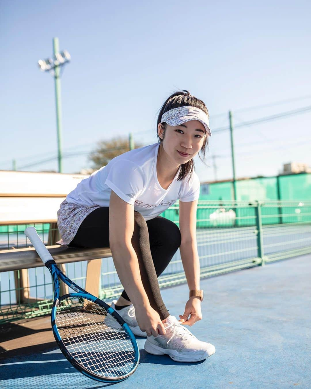 吉冨愛子 のインスタグラム：「2022 Babolat 最新SSモデル✨  爽やかで春夏っぽいウェアです🎽  #テニス #テニスウェア #新作 #春夏モデル #バボラ #バボラウェア #レディースウェア #スポーツウェア #スポーツ #アスリート #アオヤマスポーツ #tennis #tenniswear #babolat #babolattennis #babolatfamily #babolatjapan #sport #athlete #tennisgirl #puredrive #🤍」