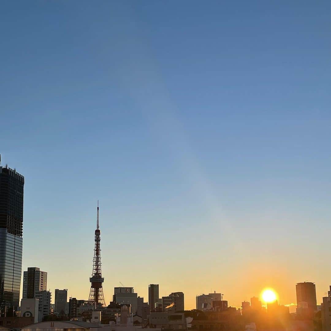 大友花恋さんのインスタグラム写真 - (大友花恋Instagram)「今日の東京タワー。 雲ひとつない、綺麗な朝でした🌅」1月18日 14時26分 - karen_otomo