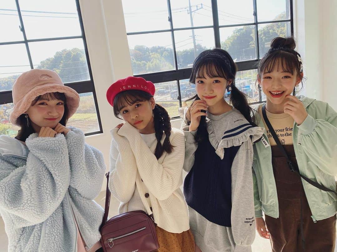 ニコ☆プチのインスタグラム：「. . きゃわたん🌼!!!!!! . #有坂心花 #椛島ひなた #川口莉奈 #中瀬梨里 #ニコプチ #プチモ .」