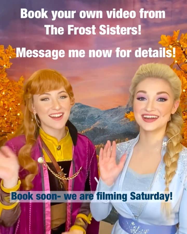 アンナ・フェイスのインスタグラム：「Book your own video from @frostsisters! Putting together the line up now 🥰」