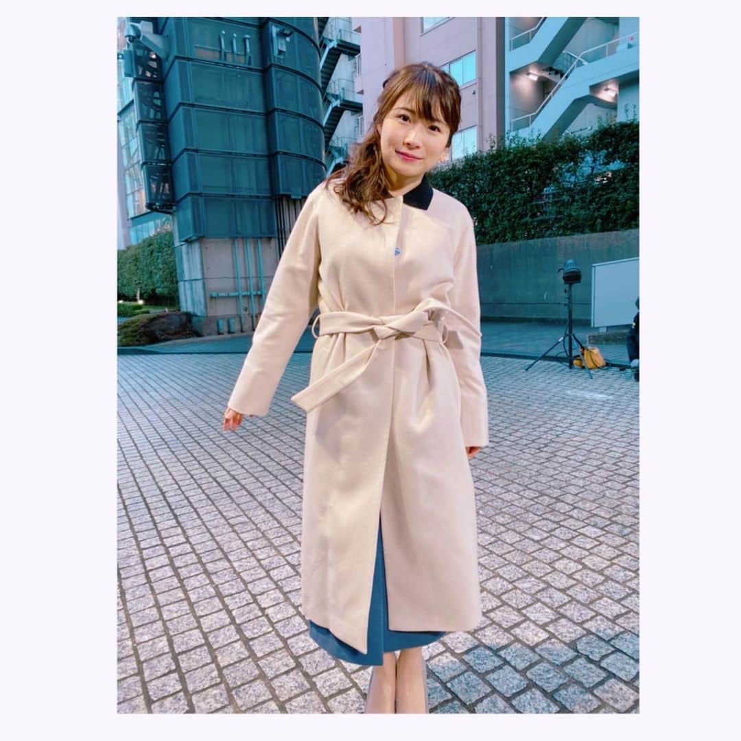 國本未華さんのインスタグラム写真 - (國本未華Instagram)「先週のコート #hayashiguchi さんのものです。 衿はコート衿ではなく、中に着ているトップスの衿。 #衣装 #Nスタ」1月19日 12時33分 - kunimoto_mika
