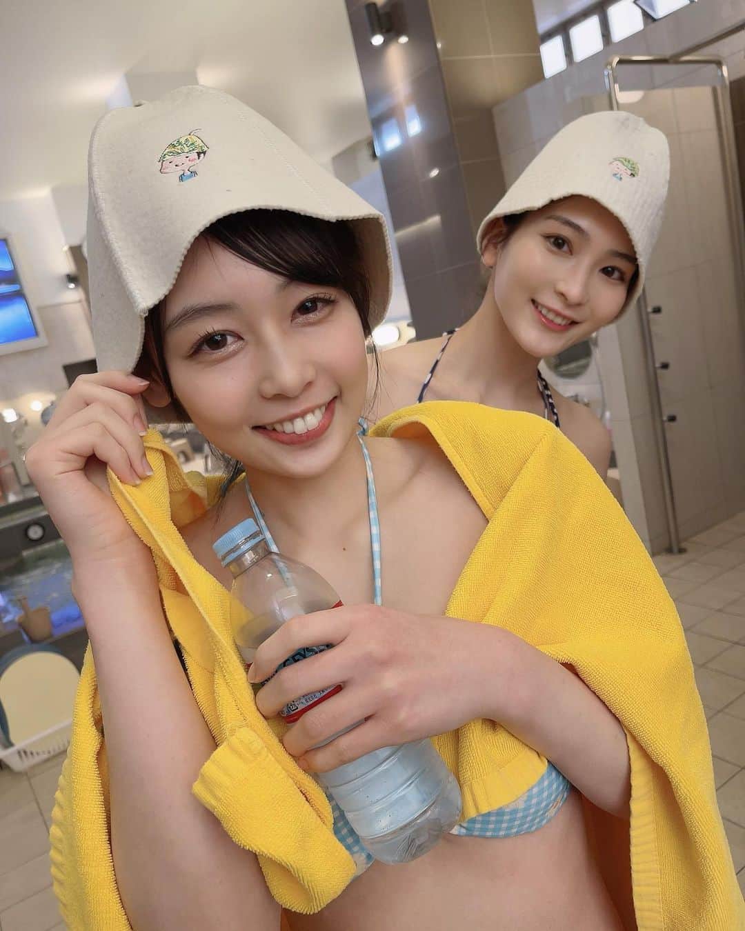 本庄鈴さんのインスタグラム写真 - (本庄鈴Instagram)「・ ・ 時田亜美ちゃんと サウナ楽しんできました🧖‍♀️🤝✨ 亜美ちゃんには終始癒されっぱなしでした。一緒にサウナ入れて嬉しかったなぁ。 ・ 松本湯さんは サウナも水風呂も感動の嵐でした。 サウナ愛の大きさが凄かったです。 ・ ・ 2月公開生放送があるので お楽しみに🐢💭 ・ ・ ・ #サウナ #ロケ #松本湯 #東中野 #時田亜美」1月19日 16時26分 - honjo_suzu
