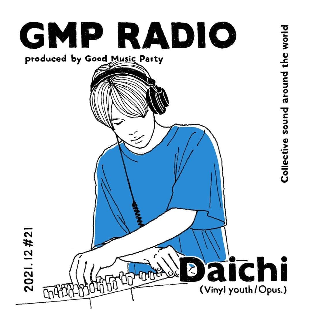 Tropical Discoのインスタグラム：「『GMP Radio Tokyo #21 Mix- by Daichi (Vinyl Youth / Opus.) /2021.12』 . Enjoy the set from the link in bio . Art Work by Ayumi Yamamoto .」