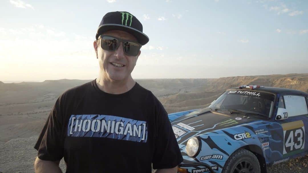 ケン・ブロックのインスタグラム：「Here’s my initial reaction from my first test in the  @tuthillporsche built/prepared 1984 Porsche 911 that @alexgelsomino and I will be racing in the East African Safari Classic Rally next month. It’s one of the most unique rally cars in the world, and I really enjoyed my first drive in it on a short road outside of Riyadh, Saudi Arabia. Next step: proper test in Kenya next month! #Porsche911 #TuthillPorsche #EastAfricanSafariClassicRally」