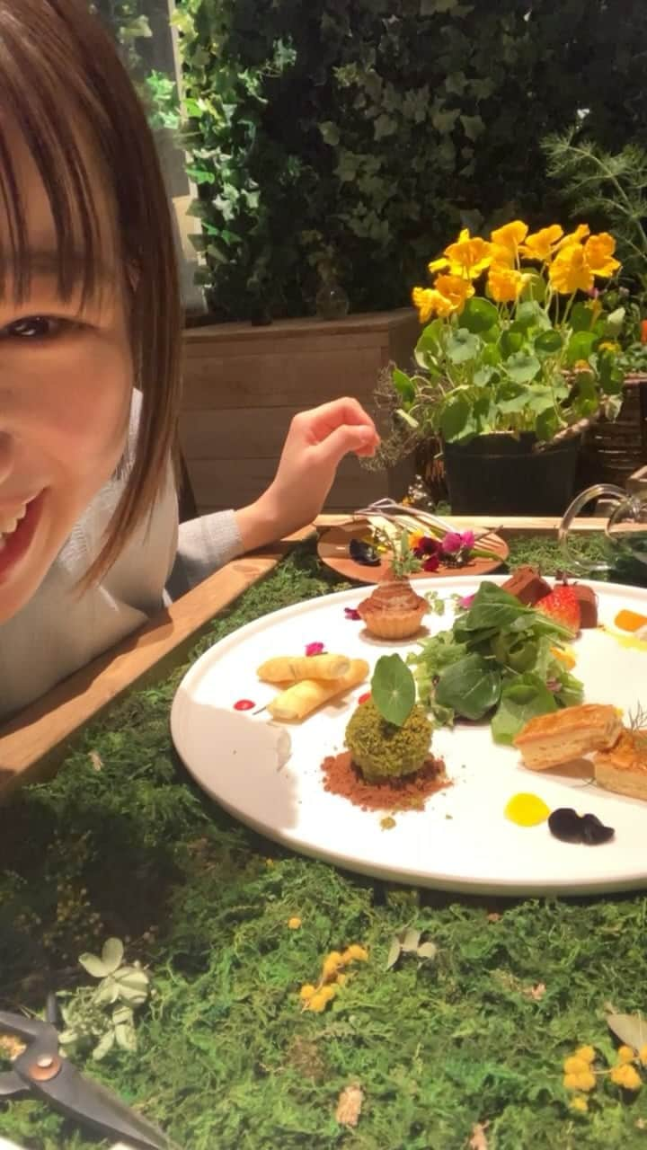 narumiのインスタグラム：「ゆる〜くハレニワの アフタヌーンティーをたのしんだ！ 久しぶり！」