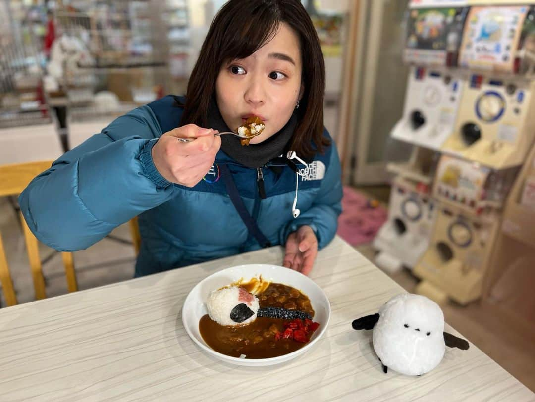 篠原梨菜さんのインスタグラム写真 - (篠原梨菜Instagram)「シマエナガを...😋 #朝5時のシマエナガtime 今日は大寒、番組でもお馴染みのシマエナガの日。 寒ければ寒いほどシマエナガが膨らむことから制定されたそうです！ そんな今朝はことりカフェ上野本店へ！ オープン前に特別にお邪魔しました🐥 「冬のシマエナガカフェ」というフェアを開催中で、店内にはかわいいシマエナガグッズがたくさん！ シマエナガカレーをいただきました🍛 ご飯がシマエナガの形で、迷った末顔から食べちゃいました。 パーツを残す方がむごい気がして... スパイスが効いていて温まります☺️ 東京では見ることのできないシマエナガ。会いに来てみては？  #thetime_tbs  #大寒  #シマエナガの日 #シマエナガカレー #シマエナガちゃん  #シマエナガ #ことりカフェ  #ことりカフェ上野本店  #冬のシマエナガカフェ #tbs #tbsアナウンサー #篠原梨菜」1月20日 16時14分 - shinorinatbs