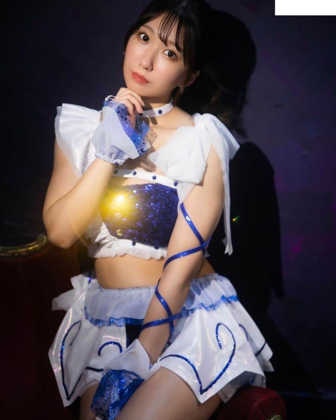 のインスタグラム：「💙🤍💙」