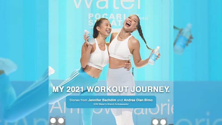 Jennifer Bachdimのインスタグラム：「2021 felt so thrilling for me, but ION Water, Low Calorie ION Drink @ionwaterid helped me to overcome every challange this year. #IONWater #IONWaterID #IAmLowCalorie」