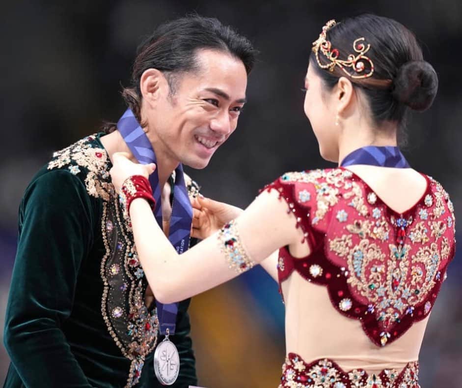 村元哉中のインスタグラム：「⠀ たくさんの応援ありがとうございました🌸 次に進むのみ！！！ 来年の四大陸選手権、そして、世界選手権の日本代表として、大ちゃんと一緒に世界と戦えるチャンスを大切に頑張ります！もっともっとかなだいの魅力を世界に伝えれるように更なる進化を🔥 ⠀ 皆様良いお年をお迎えください❣️ ⠀ @skycourt @pumajapan @kaisersclub  #kaisersfigureskateclub #スカイコート #プーマ #アイスダンス #icedance #かなだい #K7D1  #超進化」