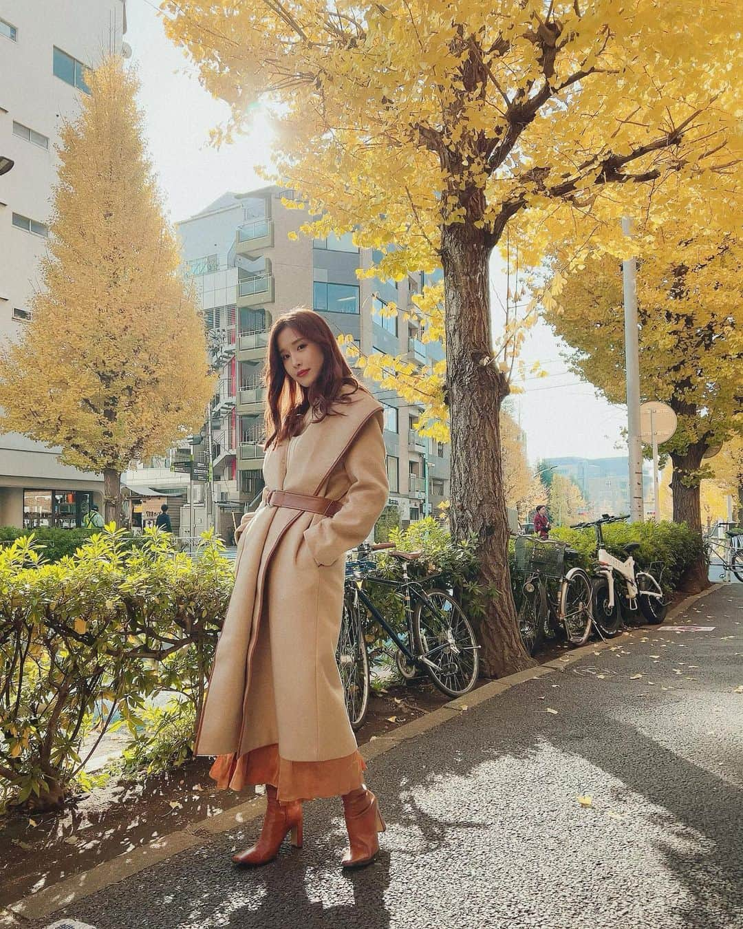 益田アンナさんのインスタグラム写真 - (益田アンナInstagram)「全身好きな色味すぎる🍂🍁  @ambientofficial」12月29日 16時10分 - anna_masuda