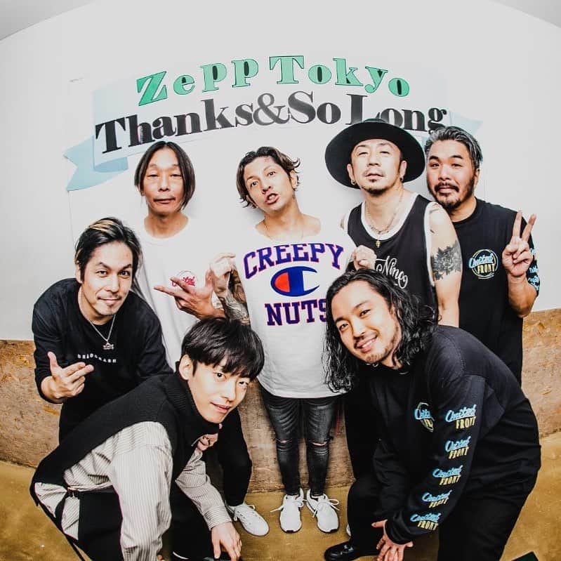 のインスタグラム：「Dragon Ash × Creepy Nuts ありがとうございました！ Zepp Tokyoお世話になりました。」