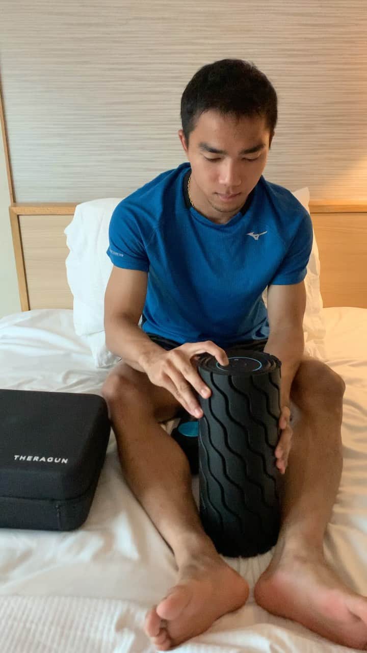 チャナティプ・ソングラシンのインスタグラム：「Thank you 🙏🏽👍🏻🙇🏼😉💪🏼 @ryudben.sports.sg @weareready.sg @theragun_sg」