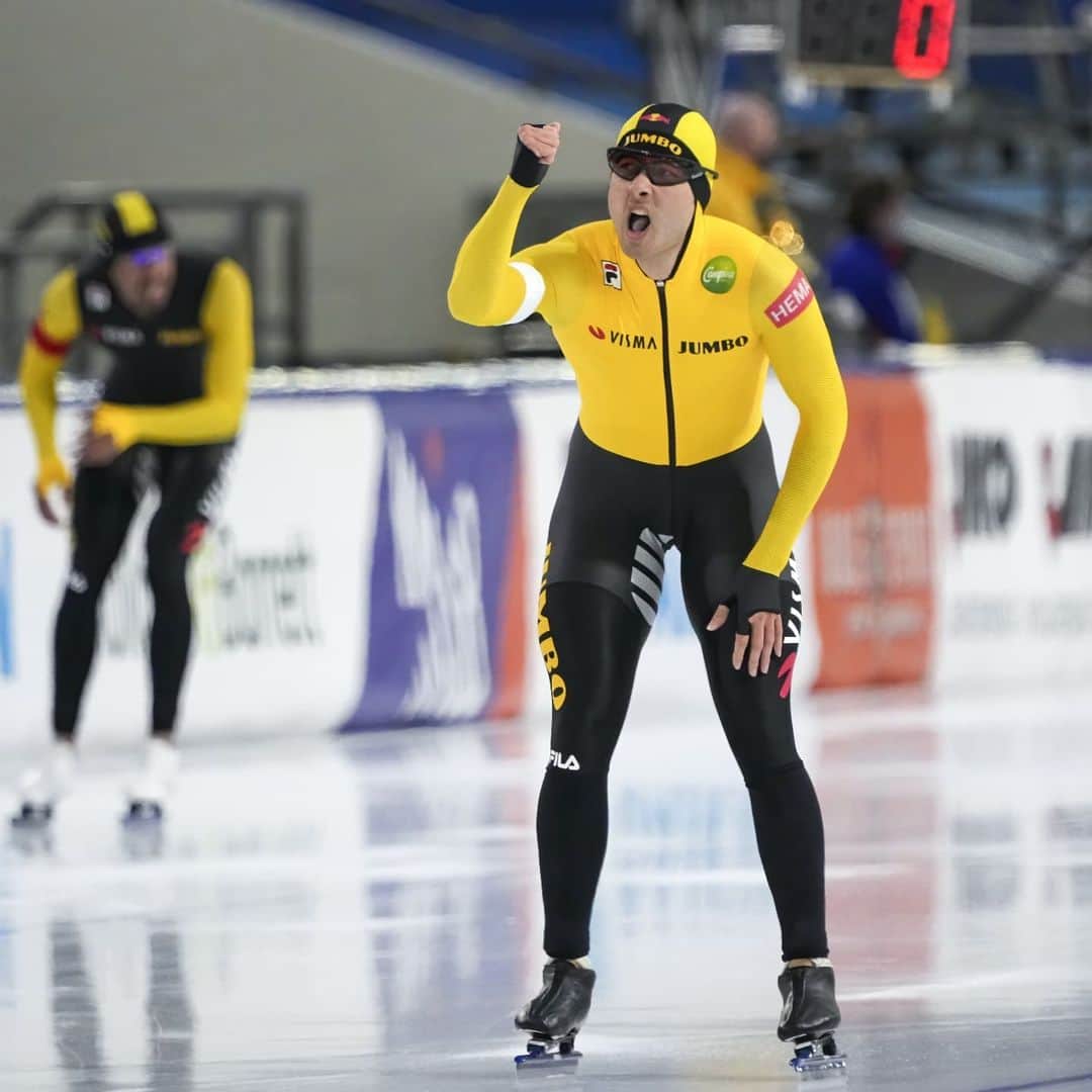 開フェルバイのインスタグラム：「When you know you can go to the OLYMPICS🤯🤯🤯! Op naar BEIJING🇨🇳! #olympics #OKT #jumbovisma_ice」