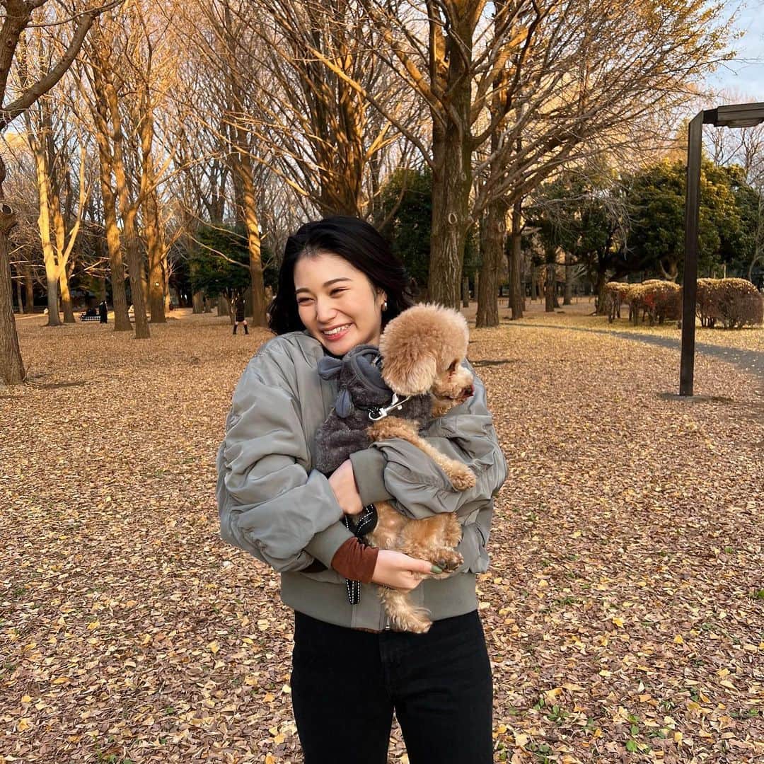 浪花ほのかのインスタグラム：「お散歩🥰❤️❤️」