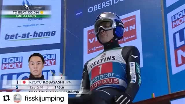 小林陵侑のインスタグラム：「前回oberstdorf世界選手権ではぶっこけだったからビックジャンプできて嬉しかった🤘🏼」