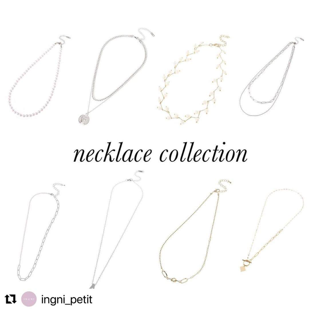 INGNI STOREさんのインスタグラム写真 - (INGNI STOREInstagram)「#Repost @ingni_petit with @make_repost ・・・ 【#necklace collection】 ⁡ INGNIのネックレス itemを 一気にご紹介♩🤍🩰 ⁡ いつものコーデにプラスワンで可愛くなろう✨ ⁡ ⁡ ⁡ #ingni #AW##お洒落#プチプラ#ootd #きょこ#お洒落さんと繋がりたい#いいね#insta#fashion#ファッション#instagood##outfit#カジュアル#大人カジュアル#着回し#autumn#winter#ニット#プチプラ#ガーリー#淡色女子#量産型 #ネックレス#小物#アクセサリー」12月31日 16時50分 - ingnistore