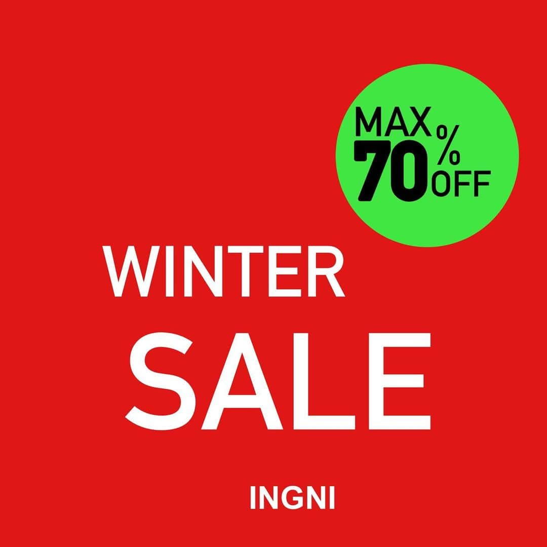 INGNI STOREさんのインスタグラム写真 - (INGNI STOREInstagram)「https://www.ingni-store.com/smart/sale/  【winter SALE】  MAX70%OFF❕📣📣📣  欲しかったあのアイテムもお値下げしているかも？！🤔」12月31日 13時00分 - ingnistore