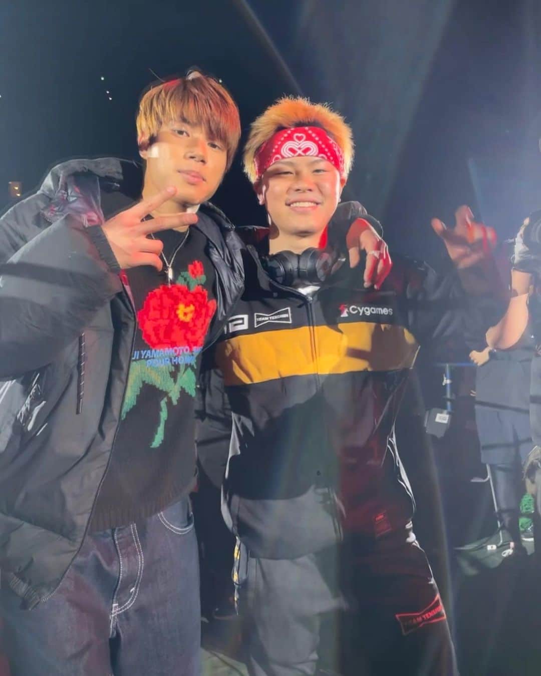 那須川天心のインスタグラム：「ゆーと色々ありがとう😈👼🏻❤️‍🔥 後もう1人変な奴 #98年組」