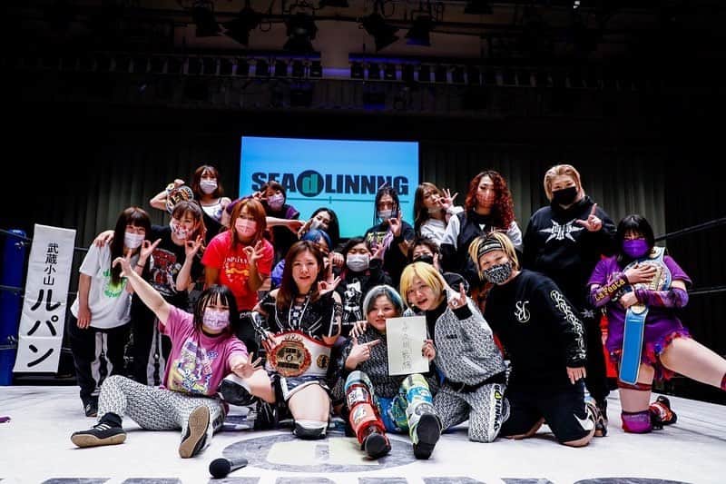 世志琥のインスタグラム：「・ ・ 2021.12.29🔐 ・ ・ #SEAdLINNNG 女子プロレス #世志琥」