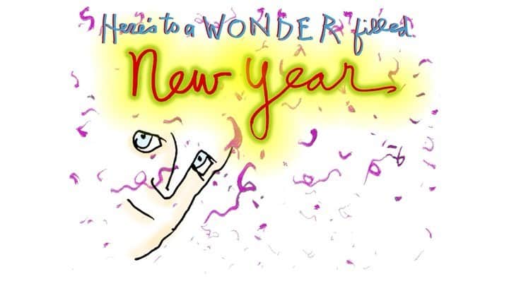 ジェフ・ブリッジスのインスタグラム：「Here’s to a wonder-filled NEW YEAR! Link in bio.」