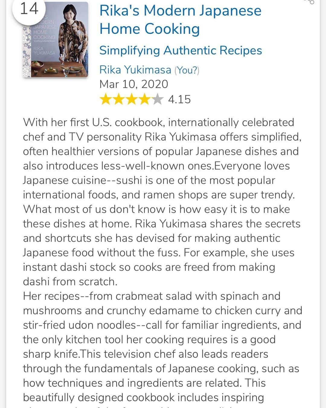行正り香さんのインスタグラム写真 - (行正り香Instagram)「BookAuthorityという、本を推薦するサイトで、私の本が「2022年に読むべき日本料理の本」として紹介されていました。今年は英語でお料理の紹介なども増やし、食を通じて日本の文化をご紹介できたらいいなあ！新年の抱負の一つです。This year's New Year's resolution. I would like to spend a part of this year trying to introduce Japan through its food culture. I don't have the freedom to travel around the world yet, but I hope to be ready little by little so that I can be connected with someone who are interested in learning something new. #行正り香 #rikayukimasa #bookautority #japanesefood #cookbook #japan #rizzoli」1月1日 8時37分 - rikayukimasa